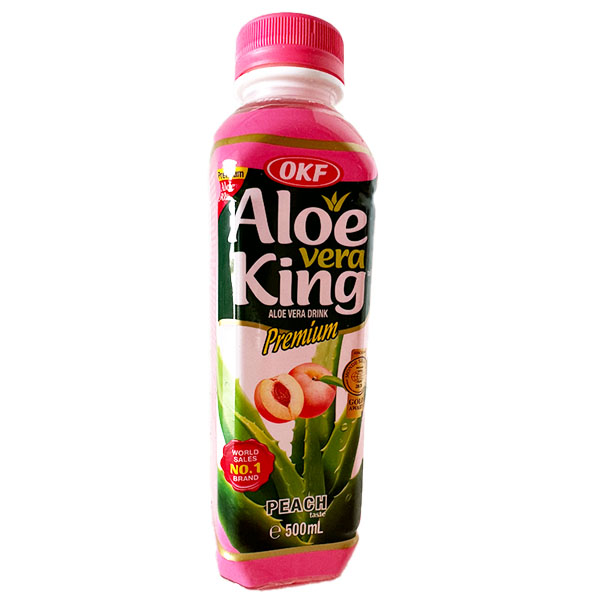 Aloe Vera Drink Peach 500ML OKF